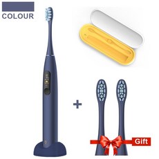 새로운 글로벌 버전 Oclean X Pro 전동 칫솔 터치 스크린 IPX7 빠른 충전 스마트 소닉 전동 칫솔 성인, 05 Blue  add PW05BOX_02 폴란드