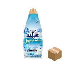 고농축 피죤 1L 섬유유연제 피존 블루비앙카 12p 용기 1box 정전기방지 섬유린스 유연제