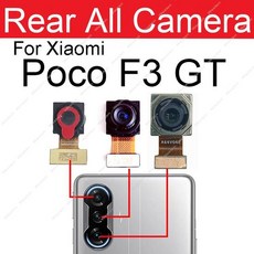 XIAOMI 호환 Pocophone POCO F3 GT 용 전면 후면 카메라 셀카 기본 플렉스 케이블 모듈 부품, [02] F3 - Rear Main