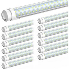 JESLED R17DHO T8 8FT LED 전구 6000K 90W150W 등가 12000LM 고출력 회전 D자형 8피트 튜브 조명 F96T12 형광 교체 듀얼 엔드 구동 밸러