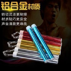 쌍절곤 2절곤 어린이 성인 스텐레스강 2절곤 초무술 실기훈련 2절태권도봉, 01 스틱 길이 21cm 블루