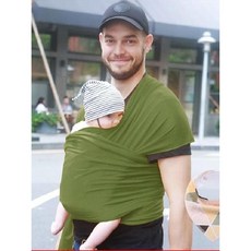 쌍둥이 아기띠 앞뒤 장착 신생아 슬링 시트 육아 용품 아기 돌보기 사계절, H. 그린