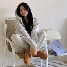 스파오 남여공용 프렌치테리 루즈핏 투웨이 후드집업기모4901