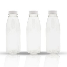 서울패키지 투명 음료 페트병 화이트 캡, 450ml, 45개