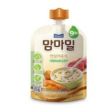 맘마밀 안심 이유식, 100g, 200개, 0 9개월 녹황채소와 소고기