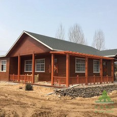 세컨 나무집 조립식 전원주택 농막 별장 컨테이너, A.단층 목조 빌라, 1개