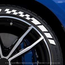 그리븐 타이어 스티커 레터링 보우무늬 TR026 (타이어 사이즈와 색상은 배송메시지에 남겨주세요), E타입 무늬 1개, 1개