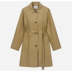 써스데이아일랜드 여성 포켓 맥 트렌치 코트 T236MCT131W