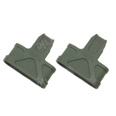 탄창 고무 커버 슬리브 유니 버설 재킷 고무 슬리브 HK416 J8 J9 SLR 장식 액세서리, 표준 구성, 녹색 퀵 릴리스 슬리브 - 2개