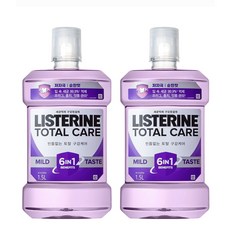 리스테린 토탈케어 마일드 구강청결제, 1.5L, 2개