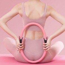 [엔제이더블유엠] 필라테스 써클링 요가링 필라테스도구 요가용품, 블랙, 1개