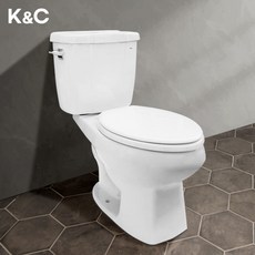 [고치고] 케이앤씨 KC-202 투피스 양변기 변기 시공 변기교체 욕실양변기 커버시트 비데, 1개