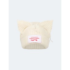 찰스제프리 Charles Jeffrey Loverboy CHUNKY EARS BEANIE ivory