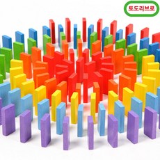 [토도리브로] 무지개 원목 도미노 700pcs, 상세 설명 참조