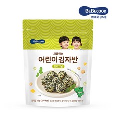 베베쿡 처음 먹는 어린이 김자반, 오리지널, 25g, 1개 - 처음먹는어린이김자반