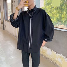 붕붕몰 남성 오버핏 타이 셔츠 8649