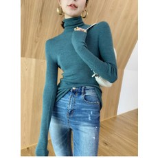 생활도움 2020년 가을 겨울 차이나 풀오버 니트 터틀넥 슬림 안에 풀오버 터틀넥
