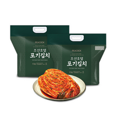 [신세계푸드(SHINSEGAE FOOD)] ㅁ[피코크] 조선호텔 포기김치 4kg*2팩 (총 8kg), 2개, 4kg