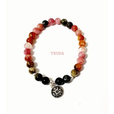TRUDA트루다 워터토르마린 실버925 천연석팔찌, XL(19~20), 엽전