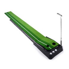 파파스 골프 퍼팅연습기 자동리턴 스윙 퍼팅매트 퍼터, 퍼팅연습기(플라스틱)-퍼터거치형