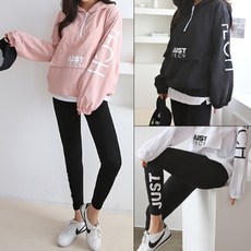 [개뿔이] 아노락 바람막이 레깅스세트 XL사이즈 가능 스포티룩