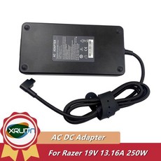 Razer RC30-0166 PRO 17.3 GTX 1080 게이밍 노트북용 교체 AC 어댑터 충전기 전원 공급 장치 19V 13.16A, 한개옵션2, 05 AU, 01 CHINA