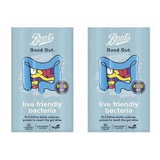 Boots Good Gut Live Friendly Bacteria Kids 부츠 거트 키즈 라이브 프랜들리 박테리아 30츄어블 2팩, 단일상품, 단일상품