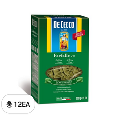데체코 시금치 파팔레, 500g, 12개