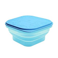 EOM 유아용 접을 수있는 스낵 용기 식품 등급 실리콘 BPA 프탈레이트 프리 14oz 6 개월 이상 [Blue] - E025408962J48G5, Blue