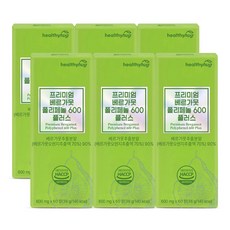 헬씨허그 프리미엄 베르가못 폴리페놀 600 플러스 베르가못추출물 60정 2개월분, 6박스