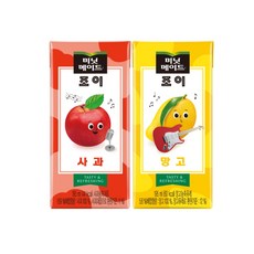 미닛메이드 조이 195ml 사과x32팩+망고x32팩, 64개