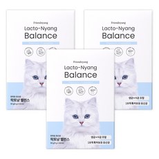  고양이 장 건강 케어 도움 프렌냥 락토냥 밸런스, 3box, 60g, 닭 