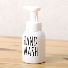 원형 거품용기 300ml- 레터링2 HAND WASH, 1개