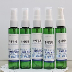 에코비누비 휴대용 알로에겔 손소독제 만들기 재료 키트 (5인용) DIY 손세정제, 5개, 60ml