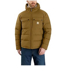 Carhartt 칼하트 남성용 몬타나 루즈 핏 단열 재킷 오크 브라운.(관부가세포함)