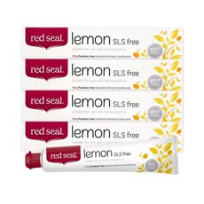레드씰 레몬 SLS free 치약, 100g, 4개