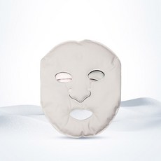 뷰티하이 아이스팩 얼굴마스크 회색 냉온 찜질팩 페이스마스크, 1개