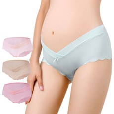 임산부 8051물결골반팬티4종세트 빅사이즈 임부복속옷 마미누리