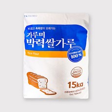 59003. 가루미(백미)박력쌀가루 - 새롬15kg 제빵용 밀가루대체 국산 쌀가루 새롬푸드, 1개, 15kg