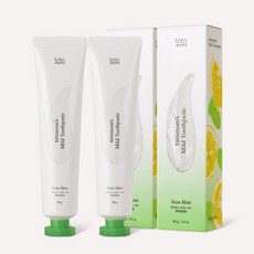 튼튼맘스 무불소 임산부 치약 유자민트향, 80g, 2개