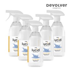 [디볼베르] 루시드 손소독제 스프레이 500ml 에탄올70% 의약외품 (흡입 경구독성 폐부종ZERO 어린이 피부 장난감 식기류 문고리 의류 이불 등 모든 사물 소독), 5개