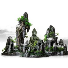 수조 조경 패키지 장식 돌 장식품 풍경 인테리어 세트, 월롱 슈트, 1개