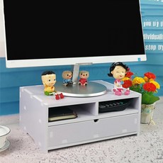 kirahosi 스크린 컴퓨터 모니터 받침대 선반 서랍 수납 거치대 51호 T6vdfv, 12CM (E)