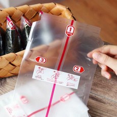 HYEAN 삼각김밥포장지 100매 비닐 삼각김밥만들기 포장, 1개