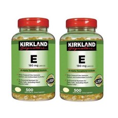 Kirkland Signature Vitamin E 400 IU 비타민E 500 소프트젤 2병, 500정, 2개