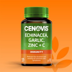 호주 세노비스 에키네시아 마늘 아연 비타민C 125정 감기예방 면역력향상, 1개