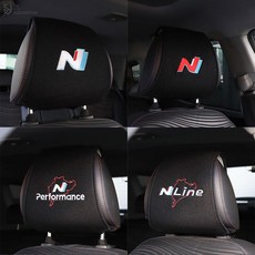 [JS AUTOMOTIVE] 벨로스터N / 투싼N / 쏘나타N / 아반떼N / 코나N / 싼타페N / i30N 헤드레스트 엠블럼 시트커버 튜닝 몰딩용품, N퍼포먼스1p, 1개