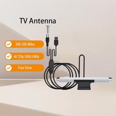 실내 VHF IPTV 디지털 안테나 HD 풀 신호 증폭기 휴대용 DVB TDT 리시버, 한개옵션0