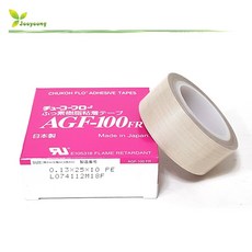 쥬코 AGF-100FR 내열테프론 테이프 0.13x25mm, 1개