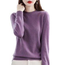 100% 순수 울 캐시미어 스웨터 여성용 o 넥 풀오버 캐주얼 니트 코트 가을 및 여성용 코트 기본 18 색